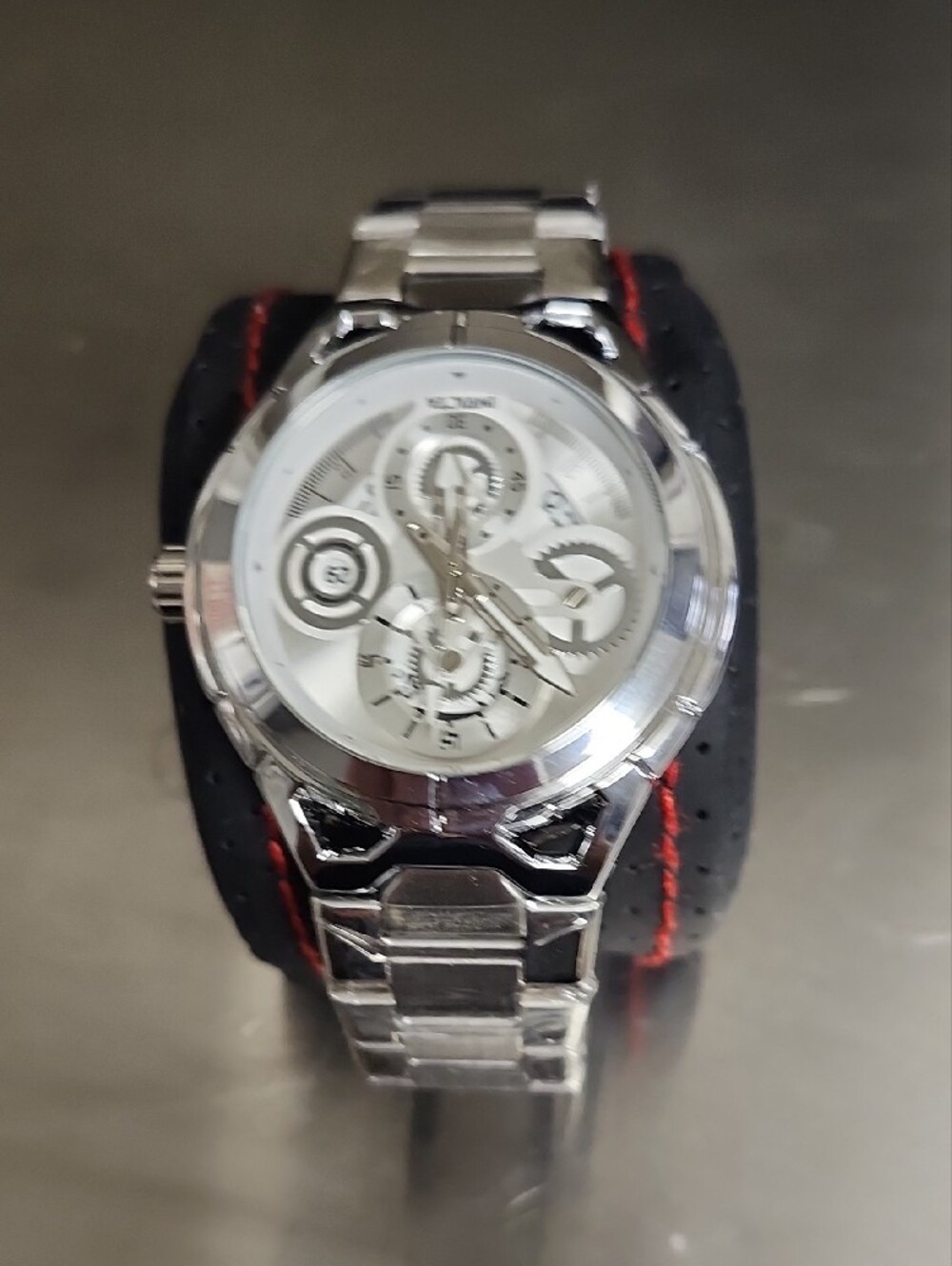 Invicta Men’s Silver Skeleton Dial Stainless Steel Bracelet Watch - Picture 3 of 5